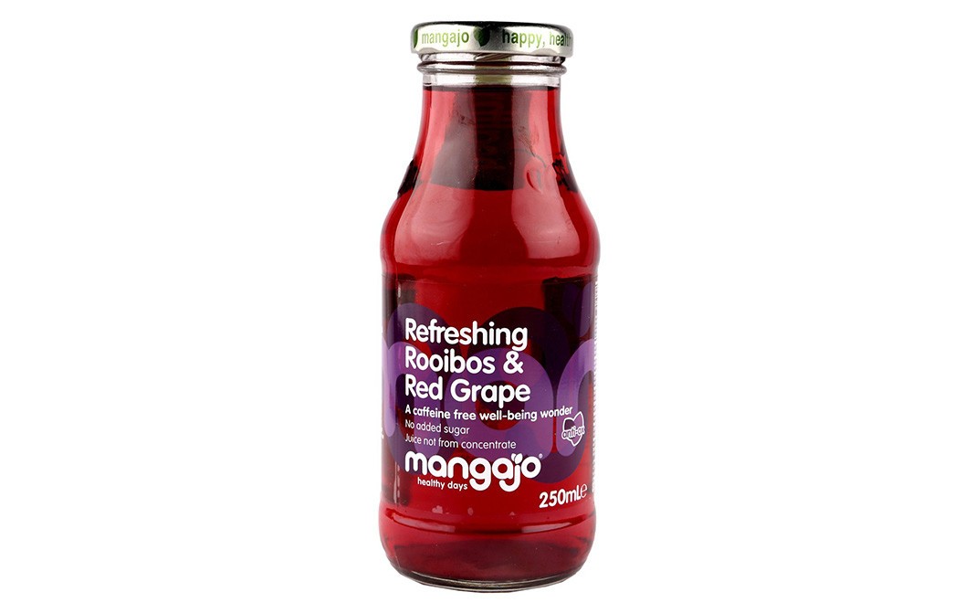 Mangajo Refreshing Rooibos & Red Grape   Glass Bottle  250 millilitre